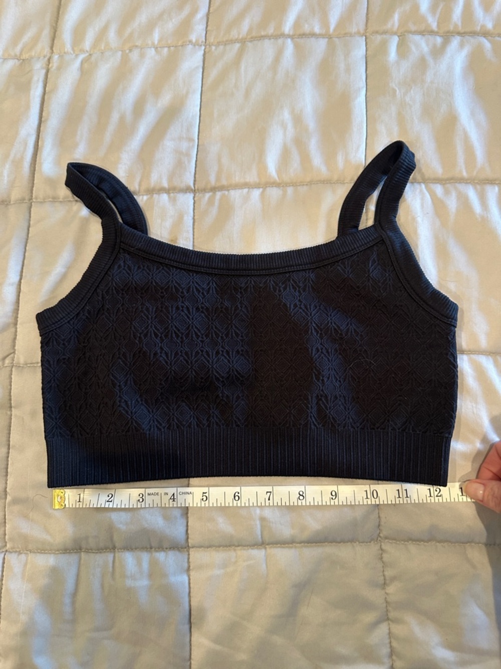 Target Black Ribbed Sporty Bralette